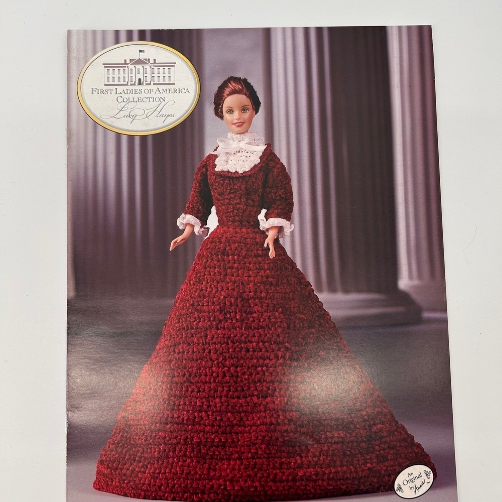 Lucy Hayes Barbie Crochet Pattern Booklet – First‎ Ladies of America Collection